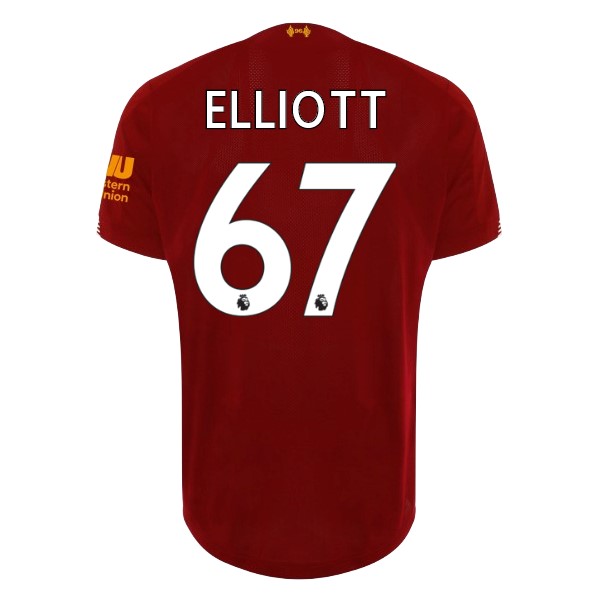 Maillot Football Liverpool NO.67 Elliott Domicile 2019-20 Rouge